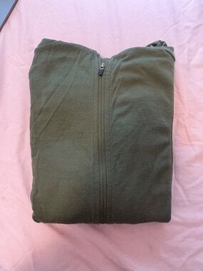 IBEX full zip jacket in olive green